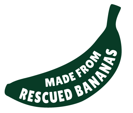 Made from rescued bananas